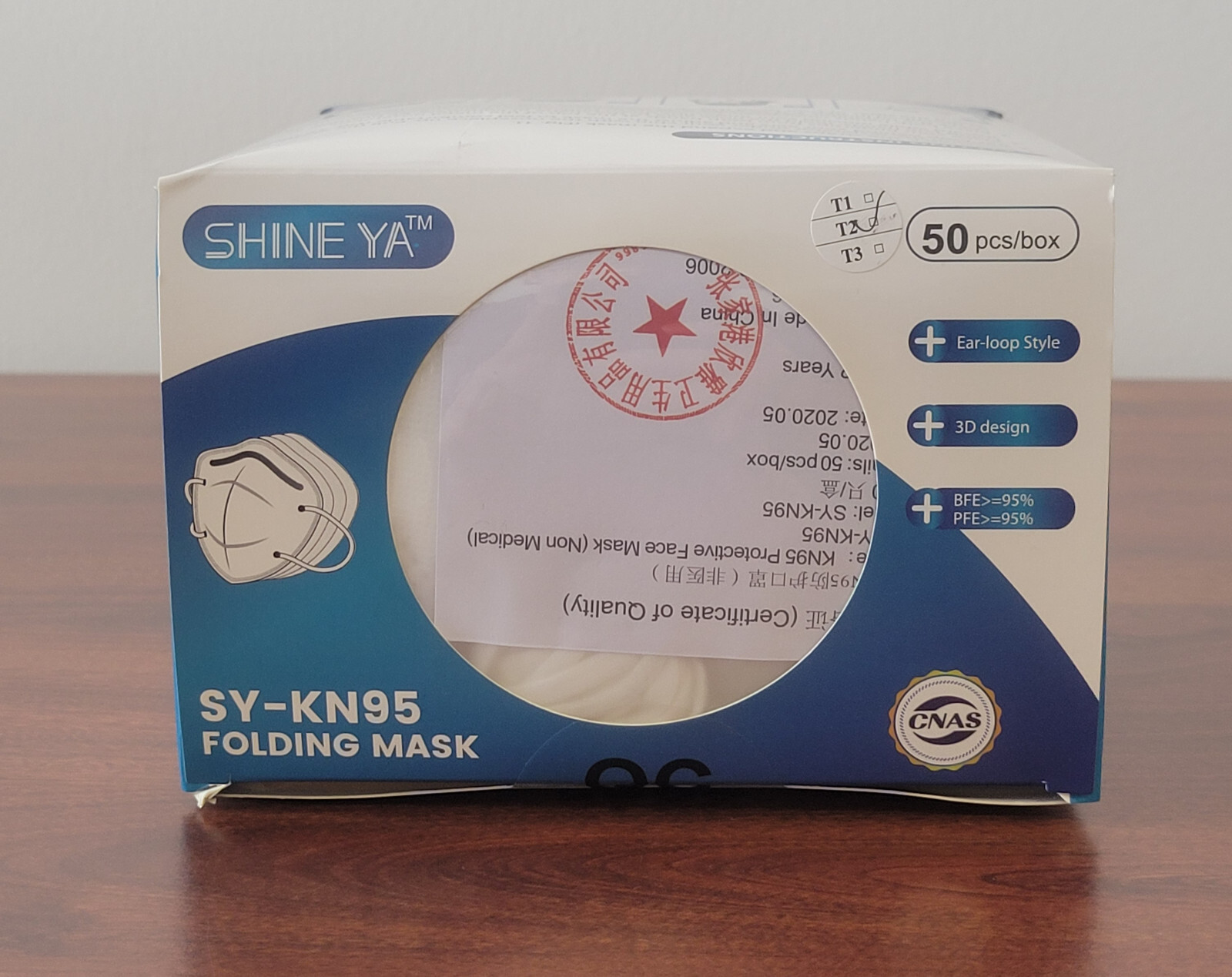 50 / 100 Pcs White KN95 Protective 5 Layer Disposable Face Mask Mouth Nose Cover