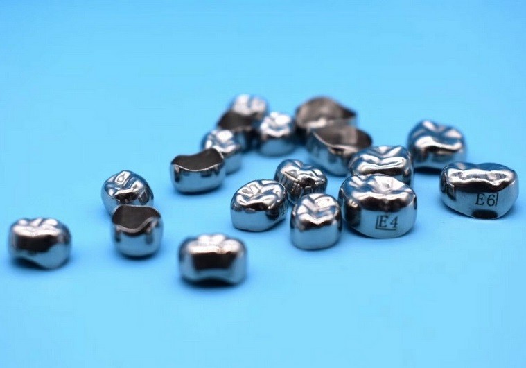 Dental Kids Crown Stainless Steel Primary Molar Pediatric Crowns D/E 48pcs Set
