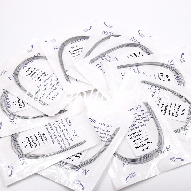 10 Pcs/Pack Orthodontic Dental Super Elastic Rectangular/Round Niti Arch Wire