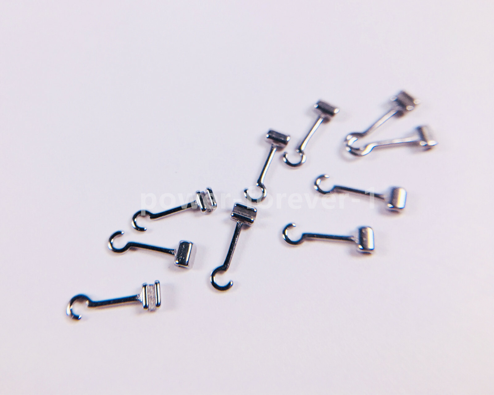 10Pcs Extra Long 9mm Orthodontic Crimpable Split Curved Hooks Left Right Dental