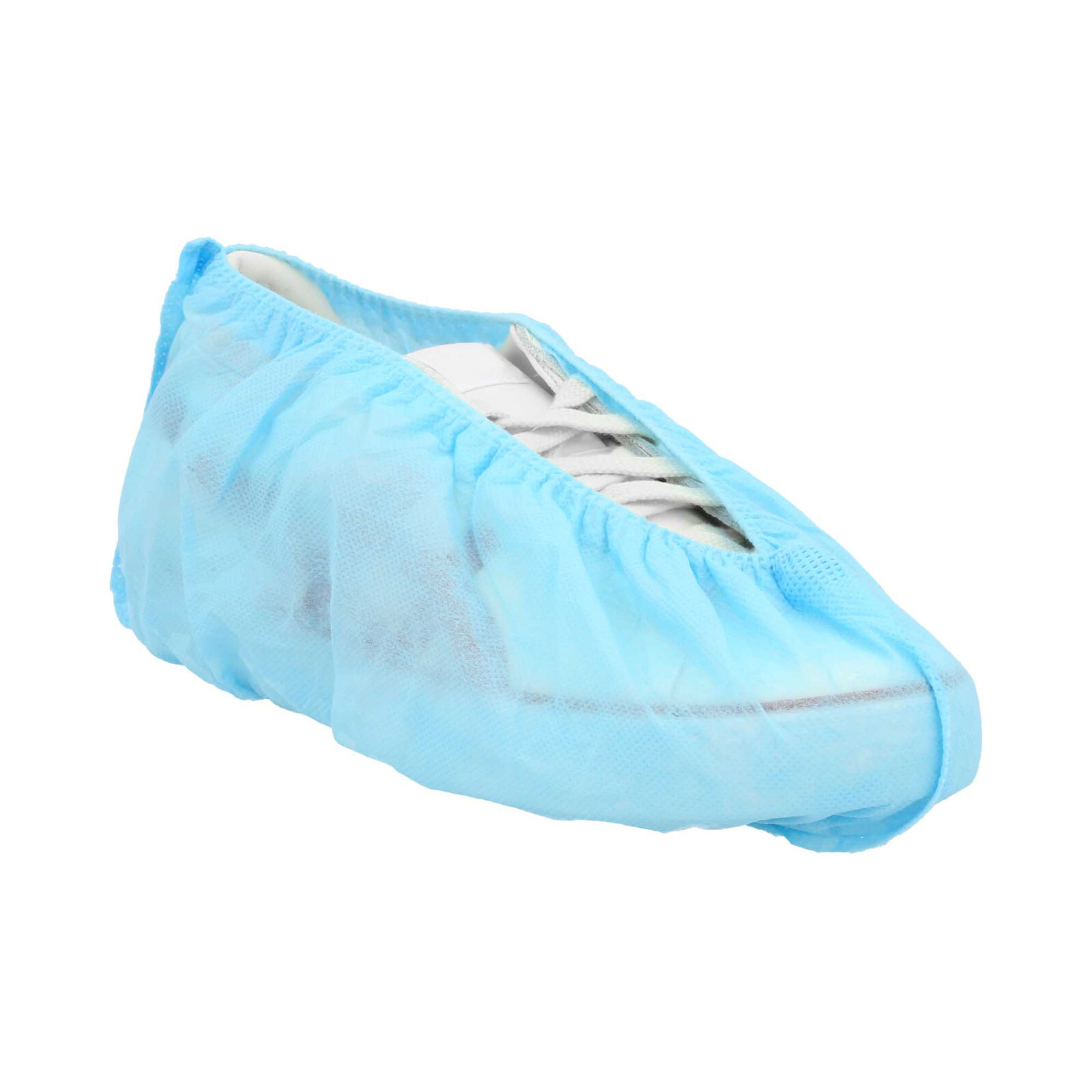 Disposable PP & CPE Shoe Covers, Blue, Non Slip Resistant Unisex Foot Cover