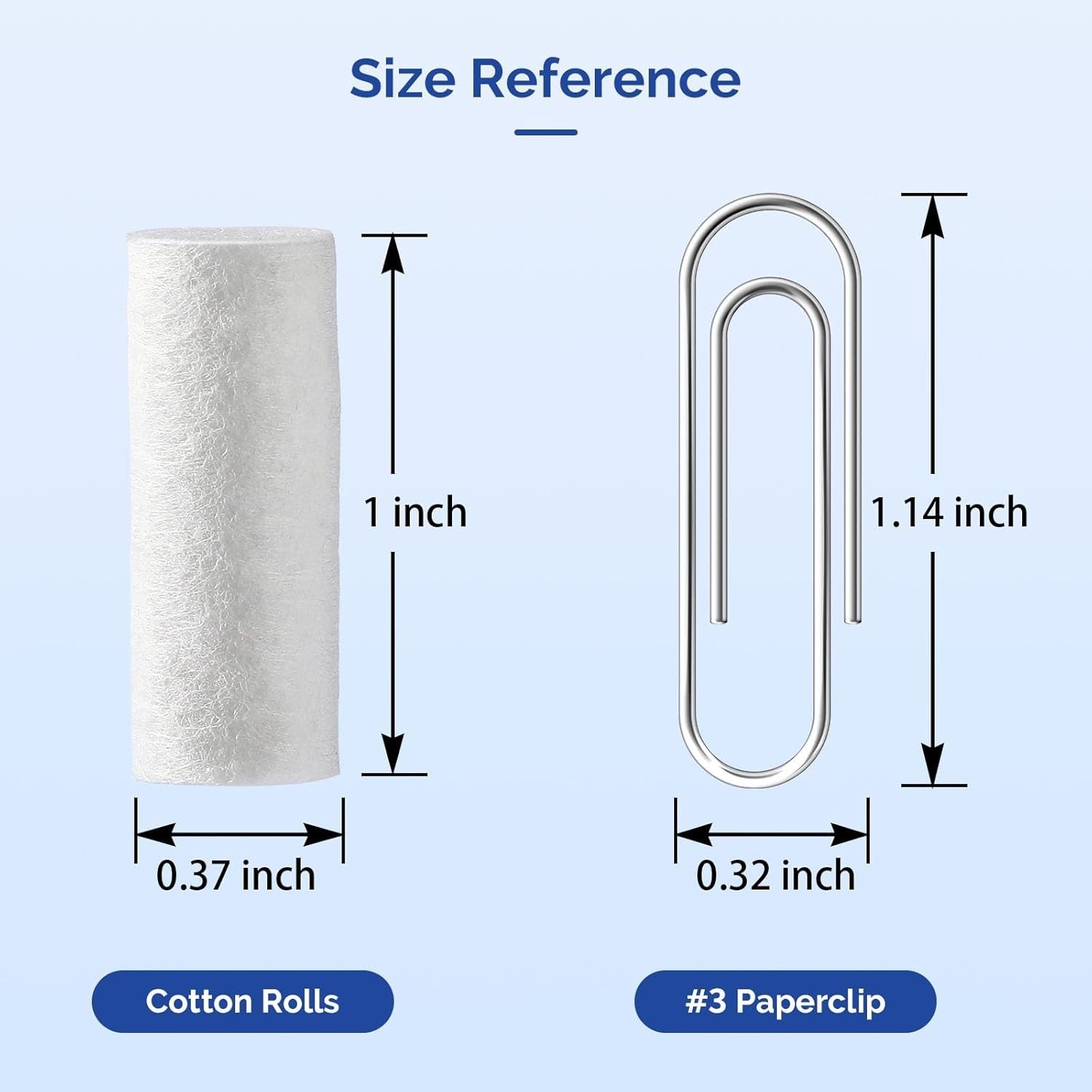 250 Pcs Dental Cotton Rolls, 1” Non-Sterile Nosebleed Plugs, Nosebleed Stopp…