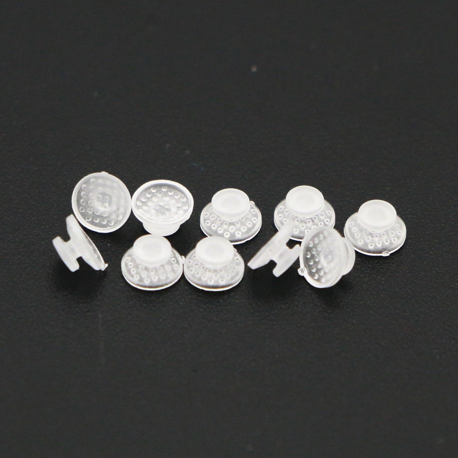 US 100Pcs/Pack Dental Ortho Ceramic Clear Lingual Buttons Bondable Round Base