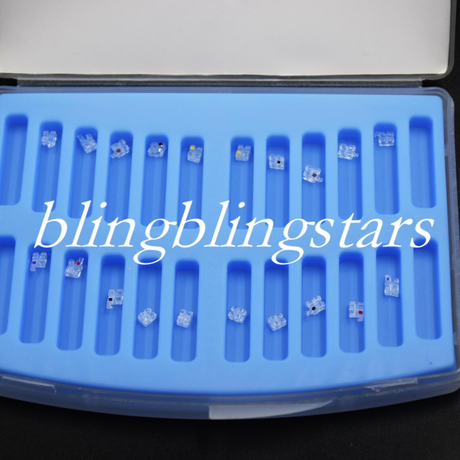 Dental Monocrystalline Sapphire Ceramic Bracket Brace 345 Hooks 018/022 Roth/MBT