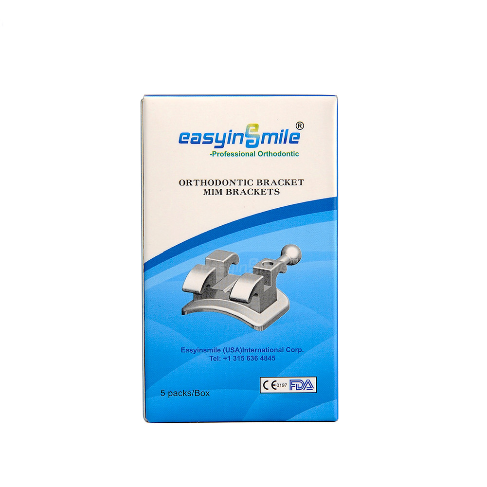 5Packs Dental Orthodontic Brackets Mini Metal Brackets MBT/Roth 022 Braces 3/345