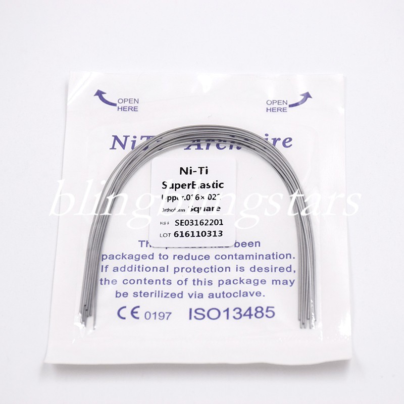10 Pcs/Pack Orthodontic Dental Super Elastic Rectangular/Round Niti Arch Wire