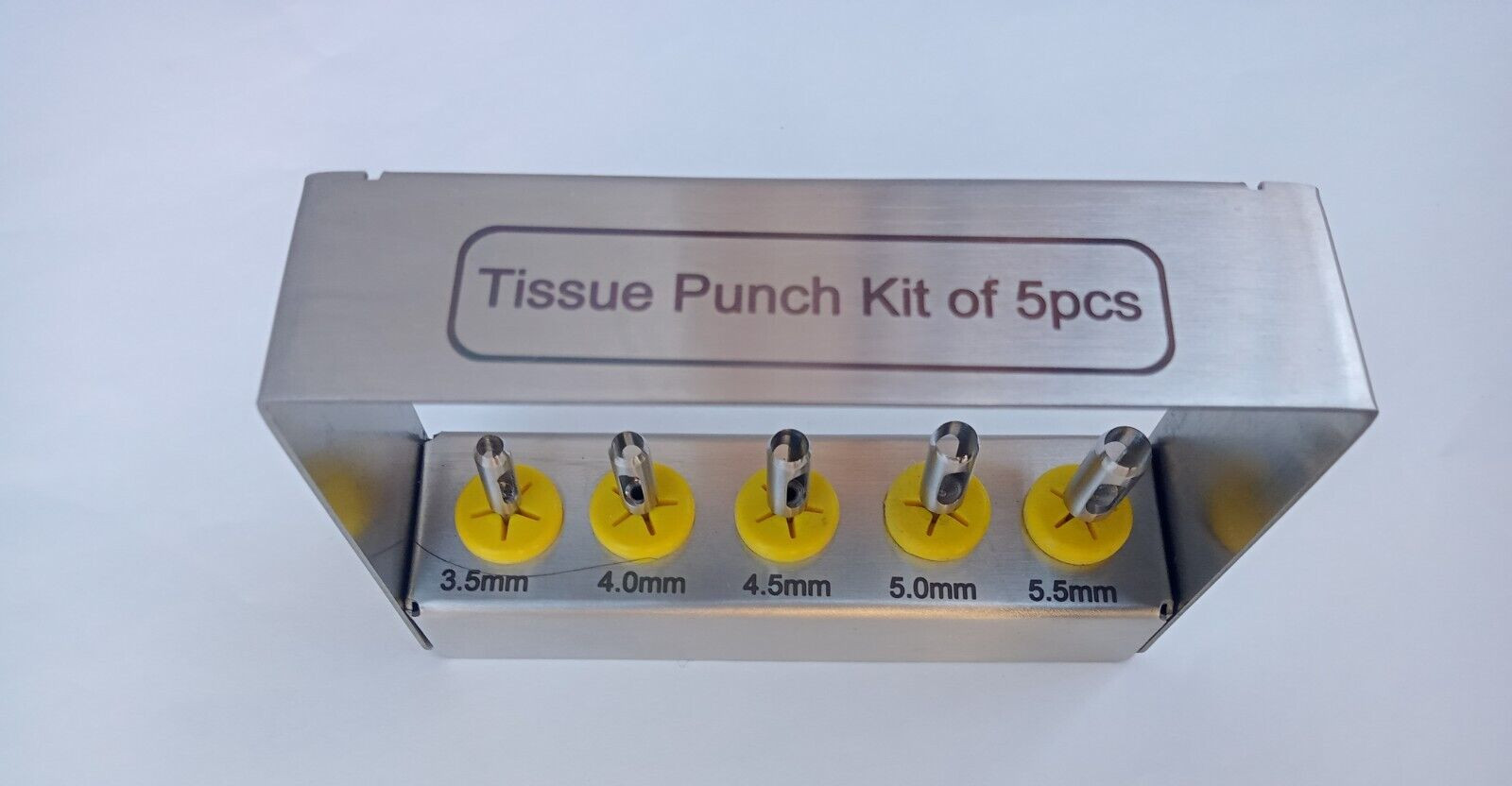 5 Pcs Dental Implant Tissue Punch Kit set Surgical Surgery With Box Holder CE