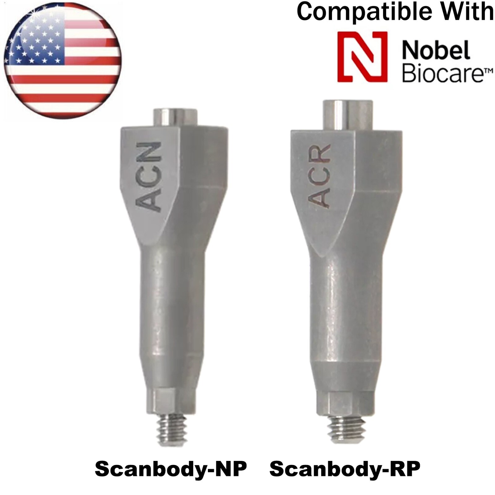 Dental CAD/CAM Implant Scan Body Analog Compatible With Hiossen Nobel Straumann