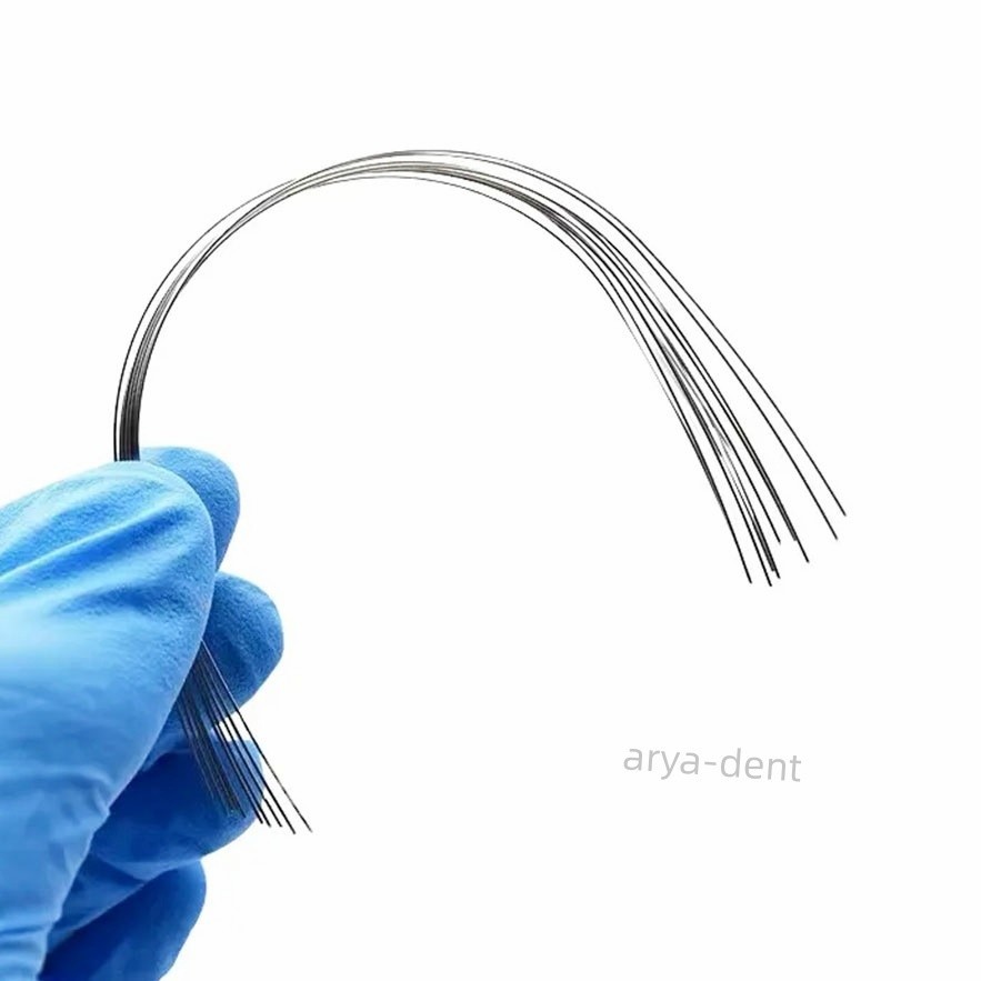 Dental Ortho Niti Ovoid Form Round Rectangular Arch Wire Thermal Activated Arcs
