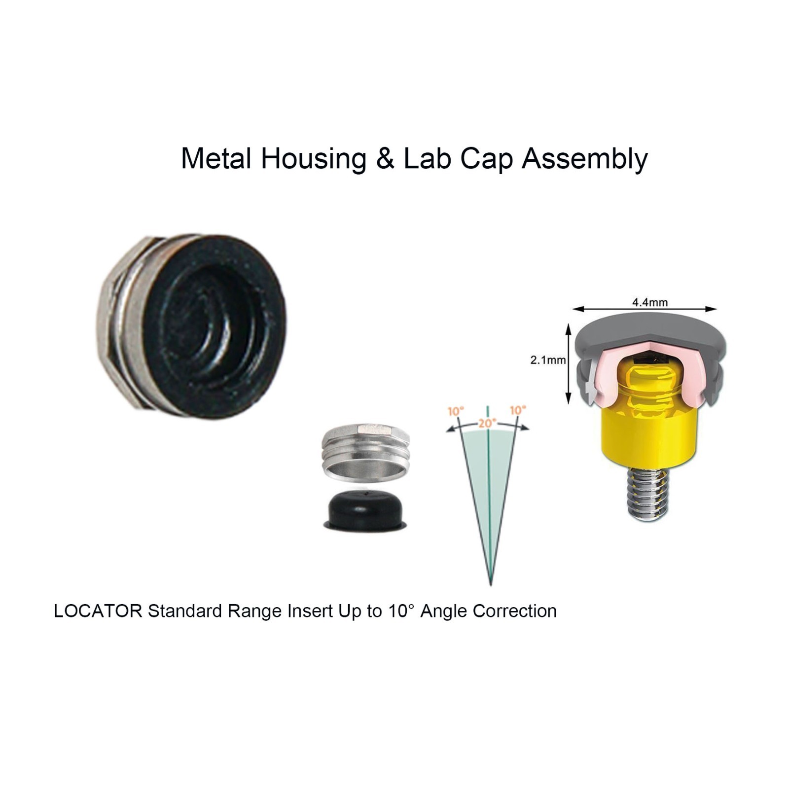 US Locator Extended Standard Range Inserts Retention cap For zest overdenture