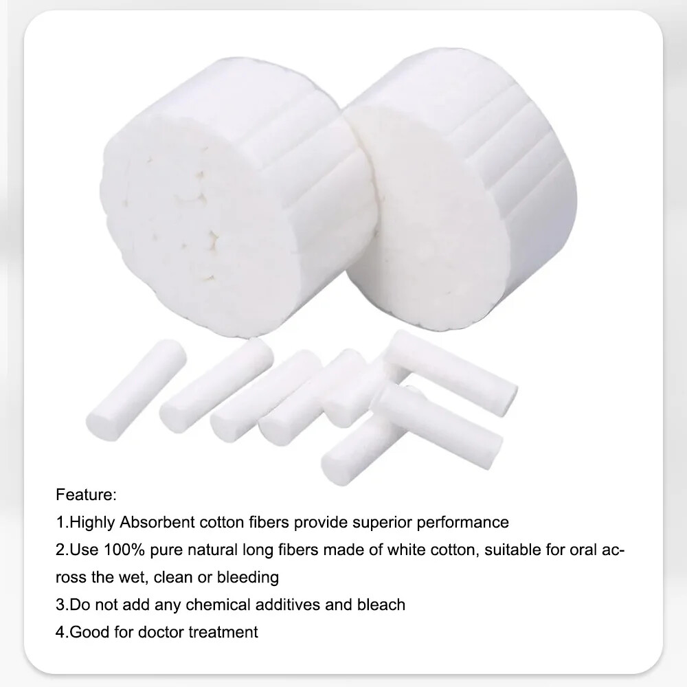 Dental Cotton Rolls Highly Absorbent Cotton Rolls Non- Cotton Rolls Disposable