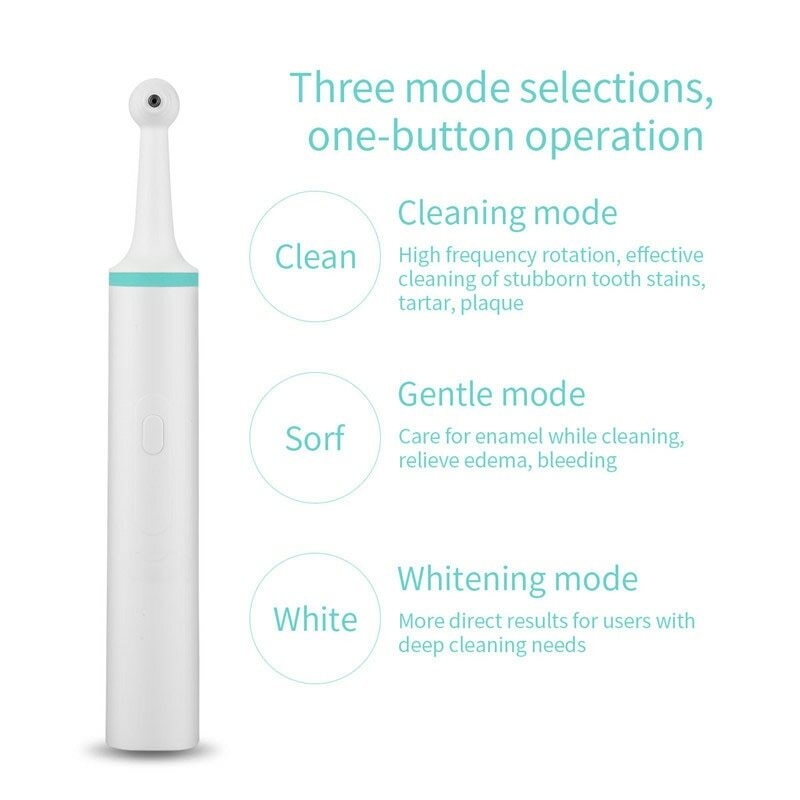 Teeth Whitening Electric Tooth Polisher Remover Cleaning Odontologia Cleaner