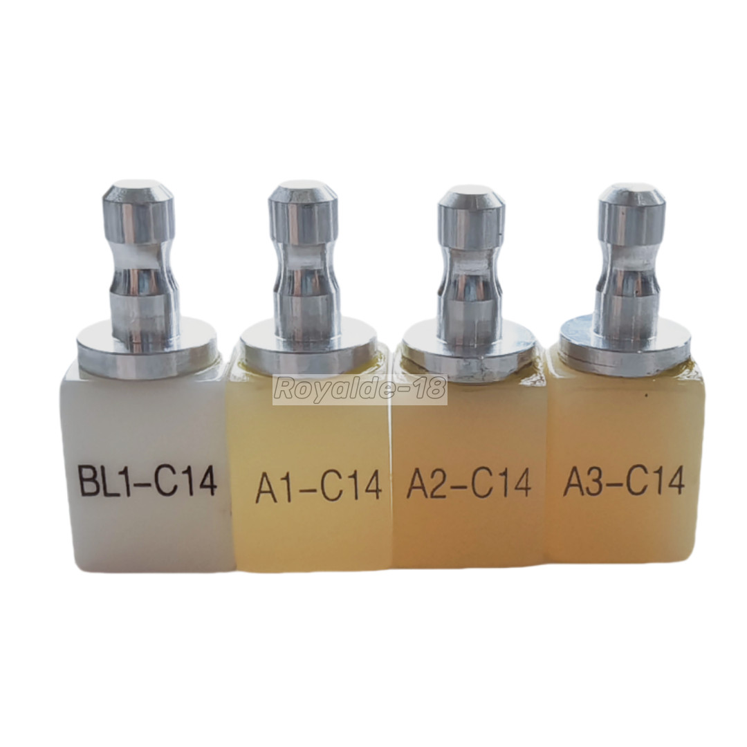 5pcs/Box Sirona MCXL Dental PMMA Blocks Disk C14 Block Cerec Bleached A1/2/3/BL1