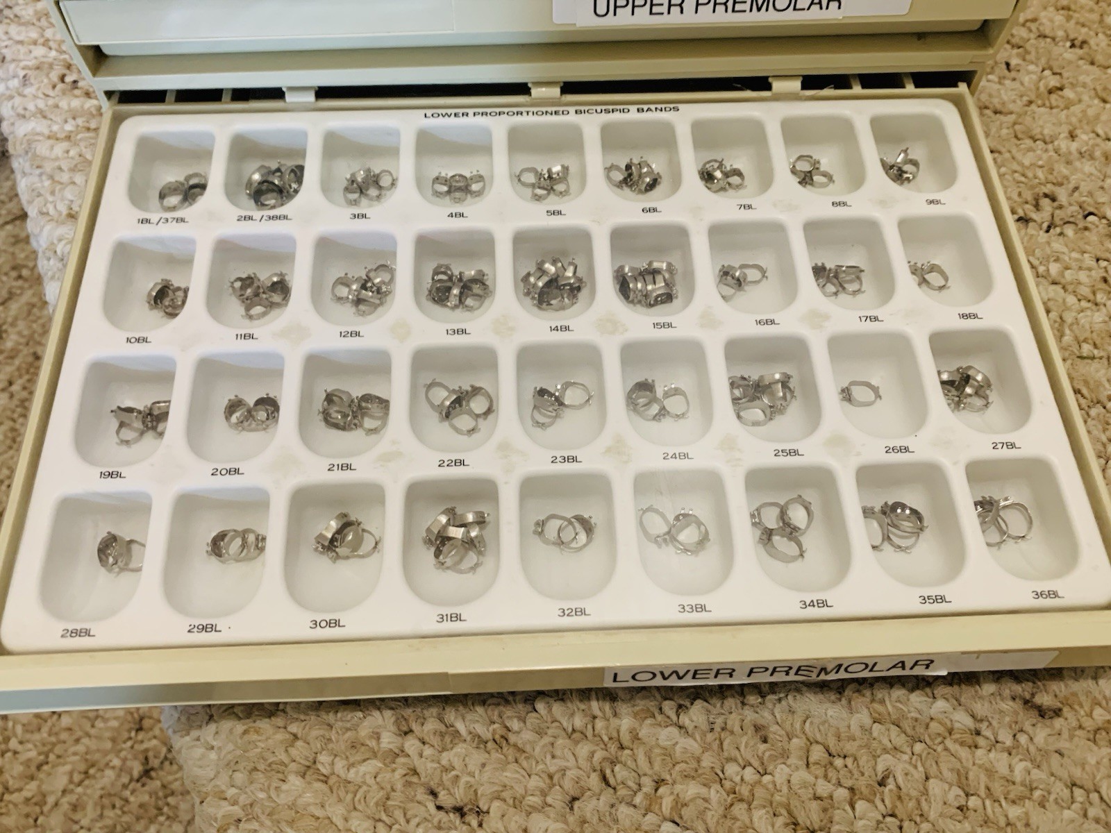 Lot of 12, 3M Unitek Victory Series Bands ESPE Dental Molars Trays Discs Crowns