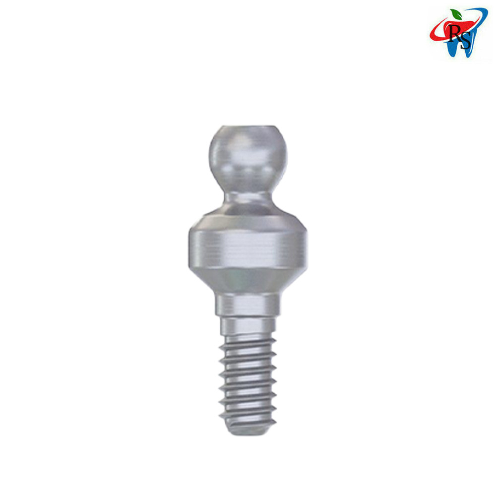 1x Set Dental Imp lant Kit Ball Attach ment Retention Caps Titanium Housing Ring