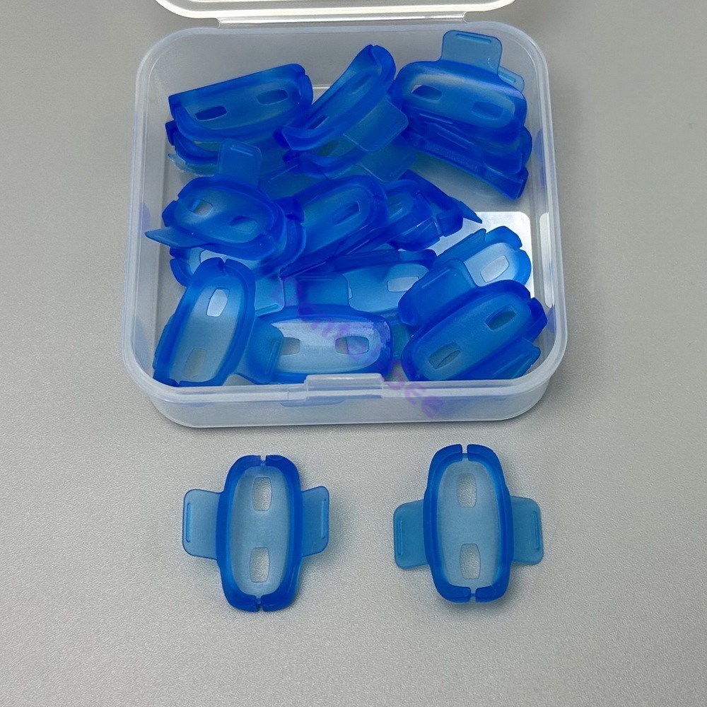 Dental Mini Dam Rubber Clamp Holder Gingival Guard Silicon Clips Autoclavable