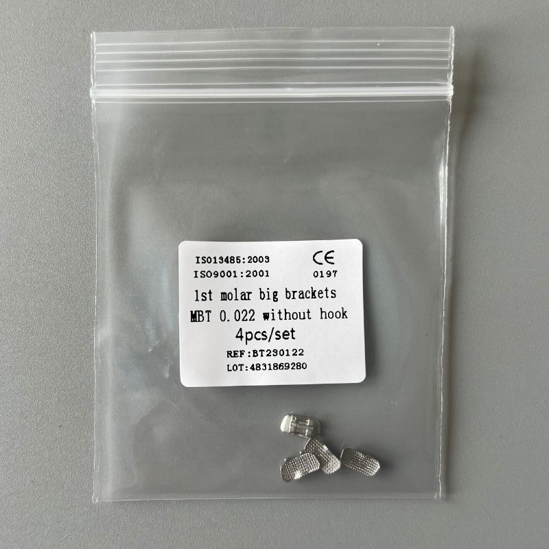 10Set Dental Orthodontic 1st Molar Wide Big Brackets Roth/MBT/Edgewise no hooks