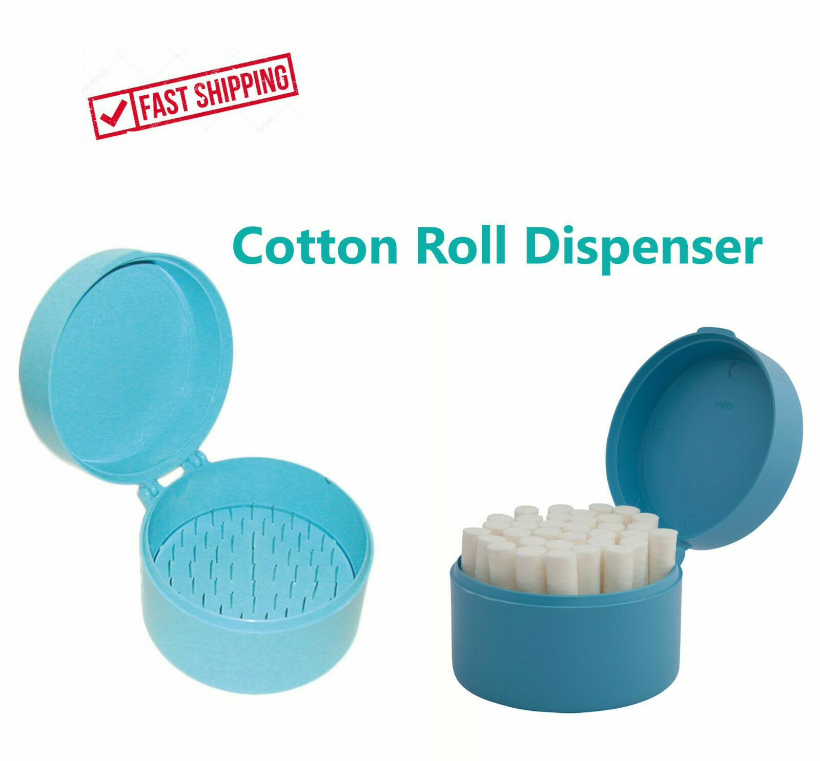 500 pcs Dental COTTON ROLLS #2 MEDIUM – US SELLER Cotton Roll Dispenser