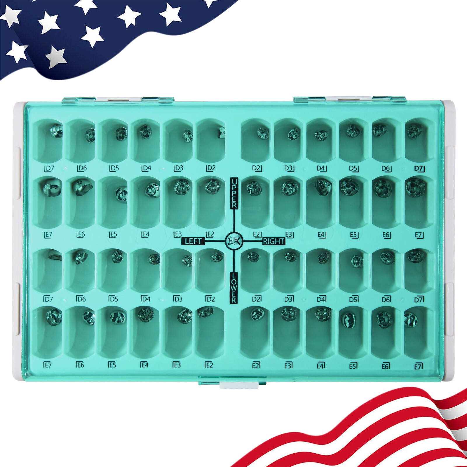 Dental Stainless Steel Primary Pediatric Pedo Molar Crowns Baby Kids Teeth Crown