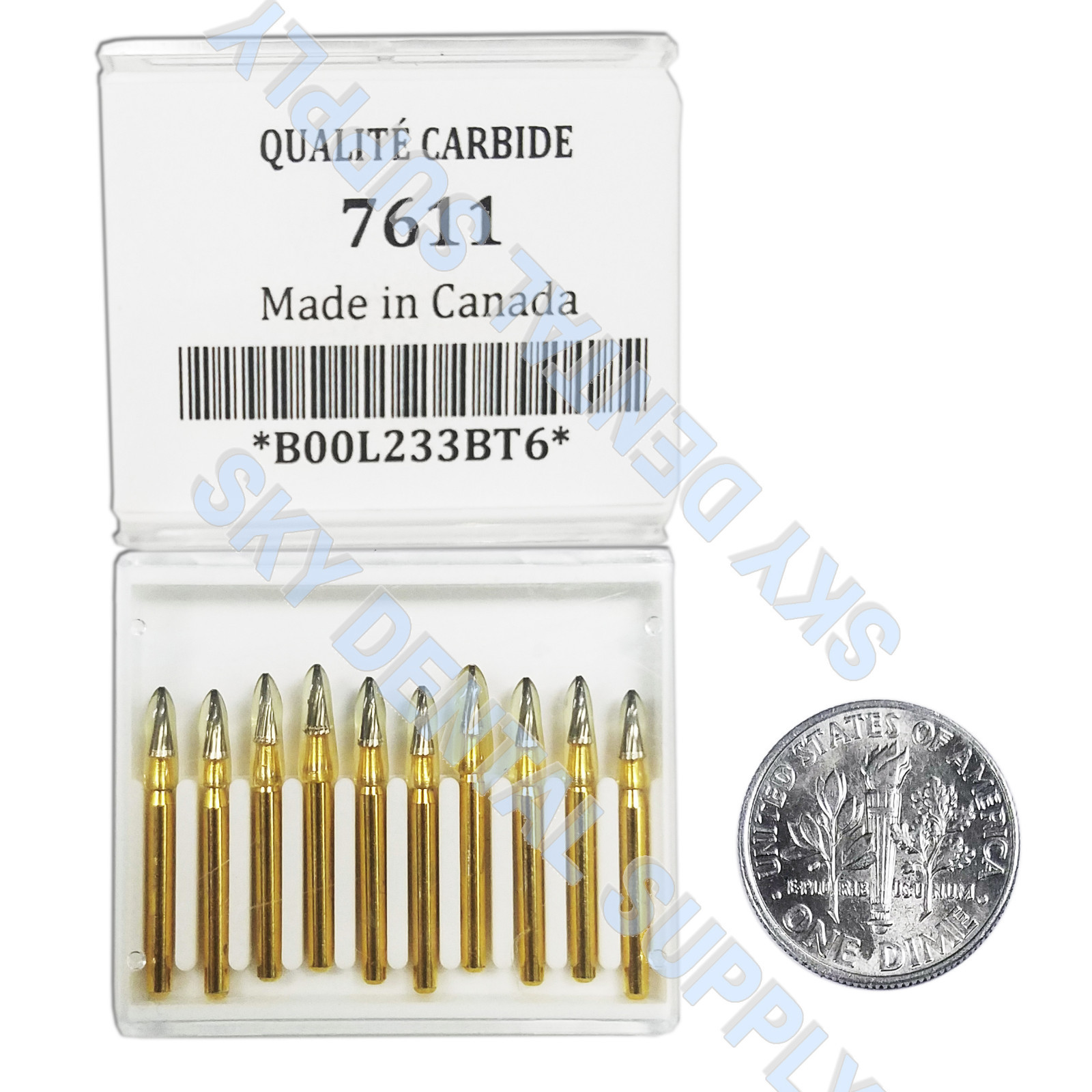 Beavers Carbide Burs 12BLADE TRIMMING & FINISHING 7611 Made in Canada T&F Bur
