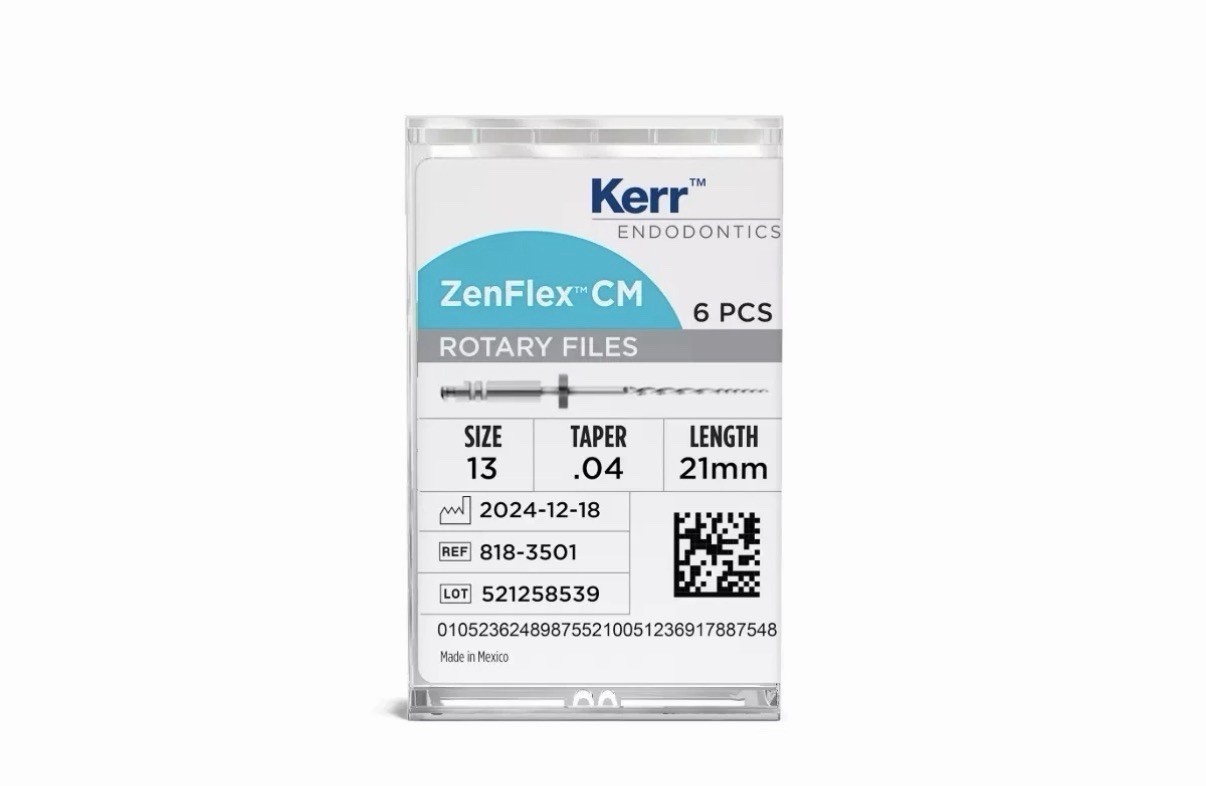Kerr Endodontics ZenFlex CM Rotary Shaping Files (6 PER Pack) Each Pack Separate