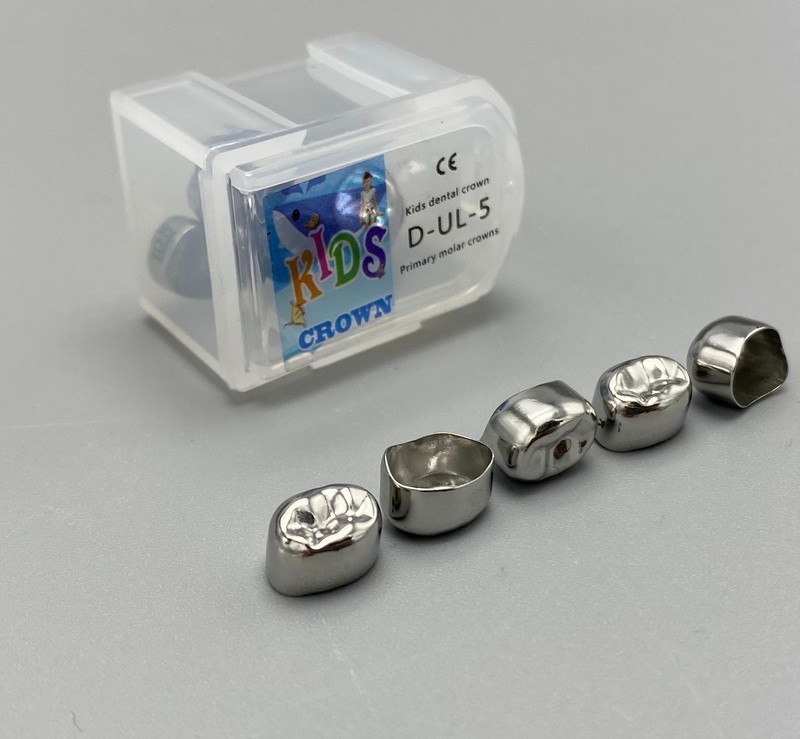 48Size Dental Kids Crown Stainless Steel Primary Molar Crowns Metal Pediatric