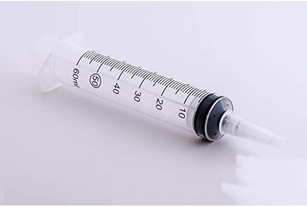 Easy Glide 60ml / 60cc Catheter Tip Disposable Syringe with Covers (Pack of 50)