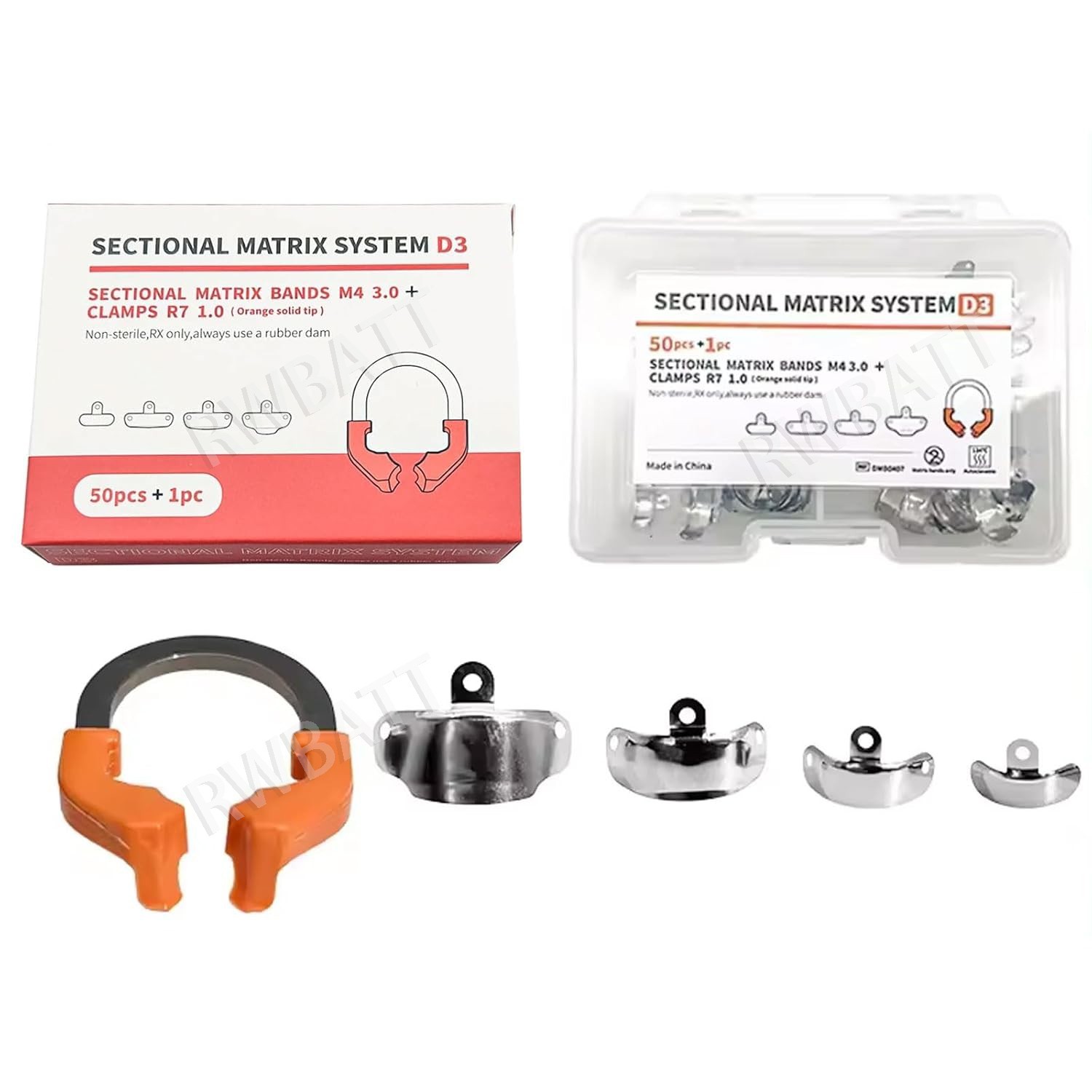 Dental Matrix Bands Ring Sectional Matrice Clamp Fit Garrison Palodent V3 System