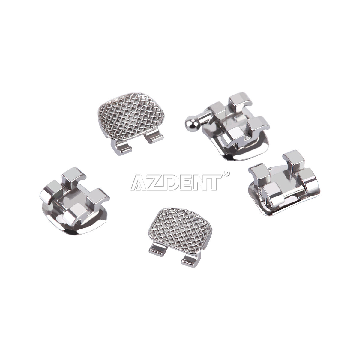 AZDENT Dental Orthodontic Brackets Braces Mini Roth MBT Slot 022/018 Hooks 345