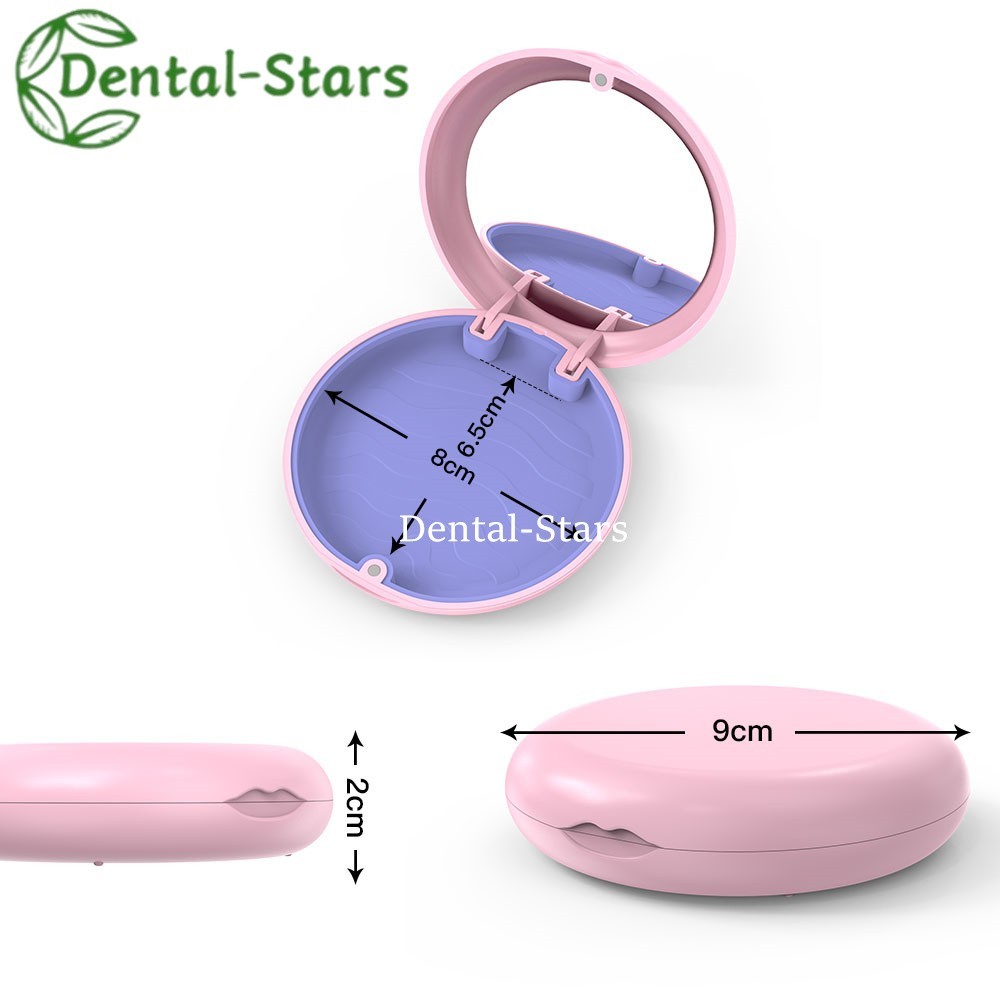 Dental Retainer Box Braces Orthodontic Aligner Case Magnetic Mouth Guard Box
