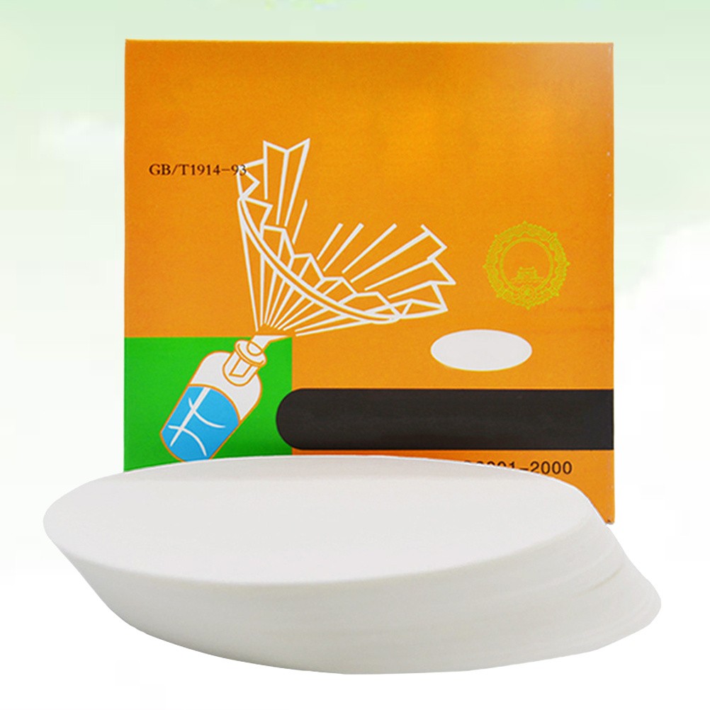 100Pcs Reusable White Filter Paper Discs for Lab Particle Retention