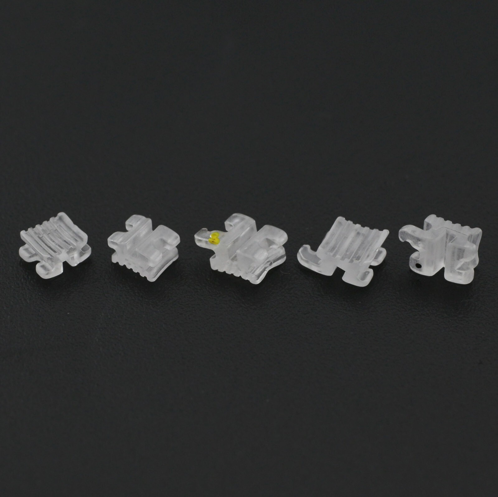 Dental Orthodontic Ceramic Brackets Braces Sapphire Roth MBT 022 345 Hooks 5-5
