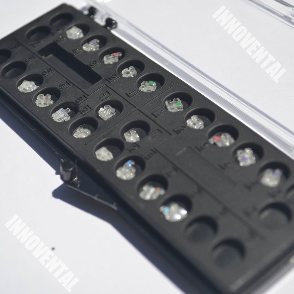 J&J Ortho™ CLARO™ Crystal Sapphire Orthodontic Bracket(20 Brackets) Hubit