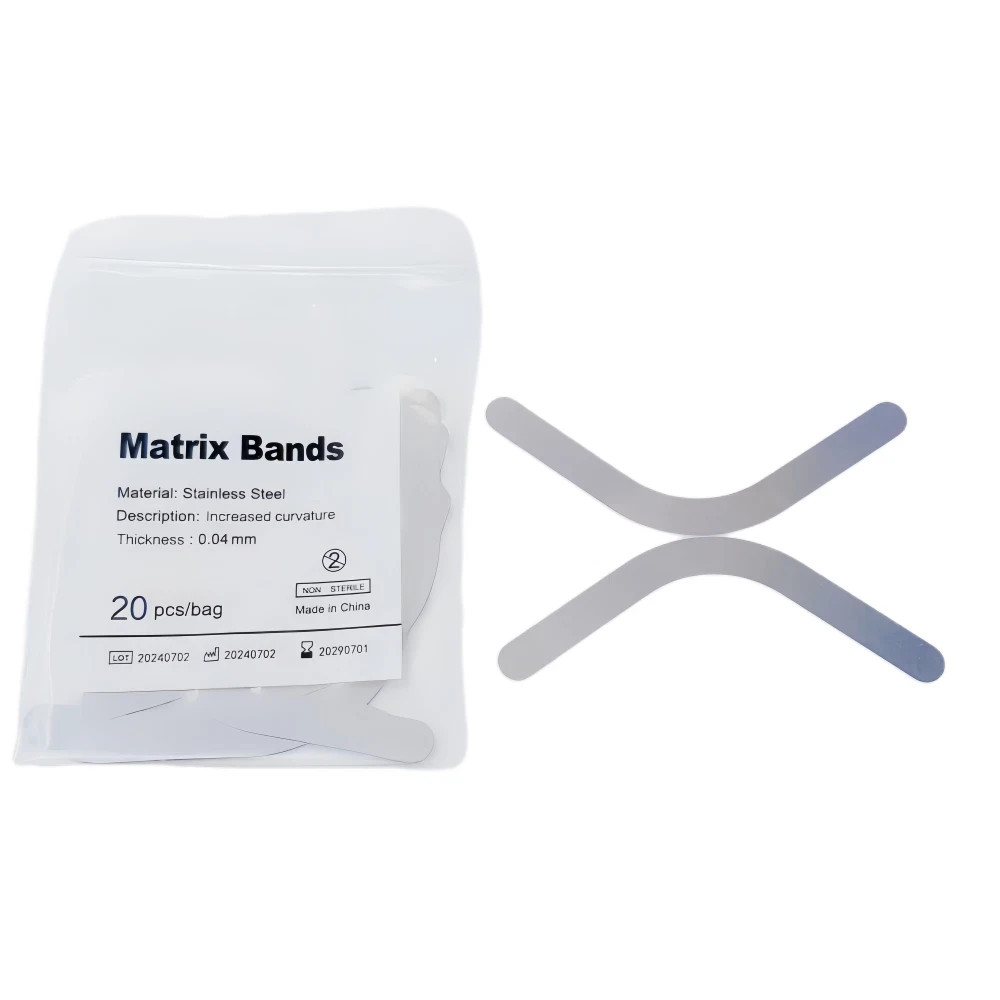 20 Pcs/Pack Dental Lab Stainless Steel Tofflemire Matrix Band Retainer Increased