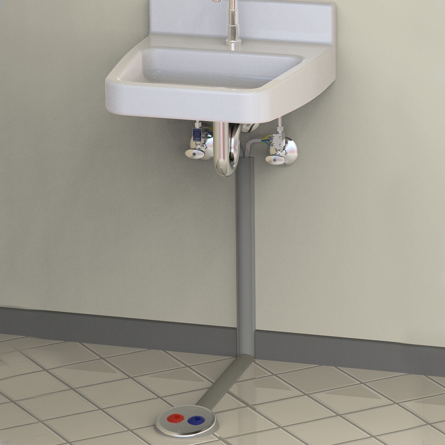 Tapmaster Model 1786 Floor Faucet Activator with Temperature Selection Feature