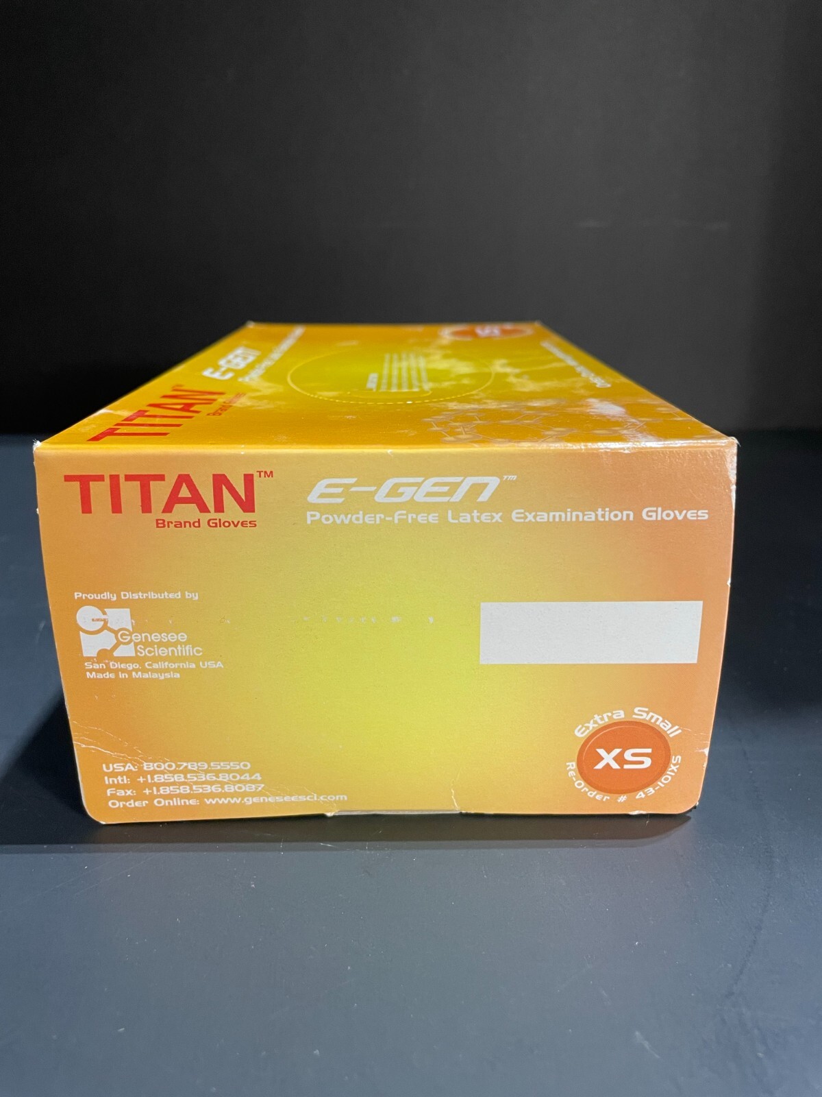Titan Latex Exam Gloves Extra Small 8 Boxes with 100 Gloves Each