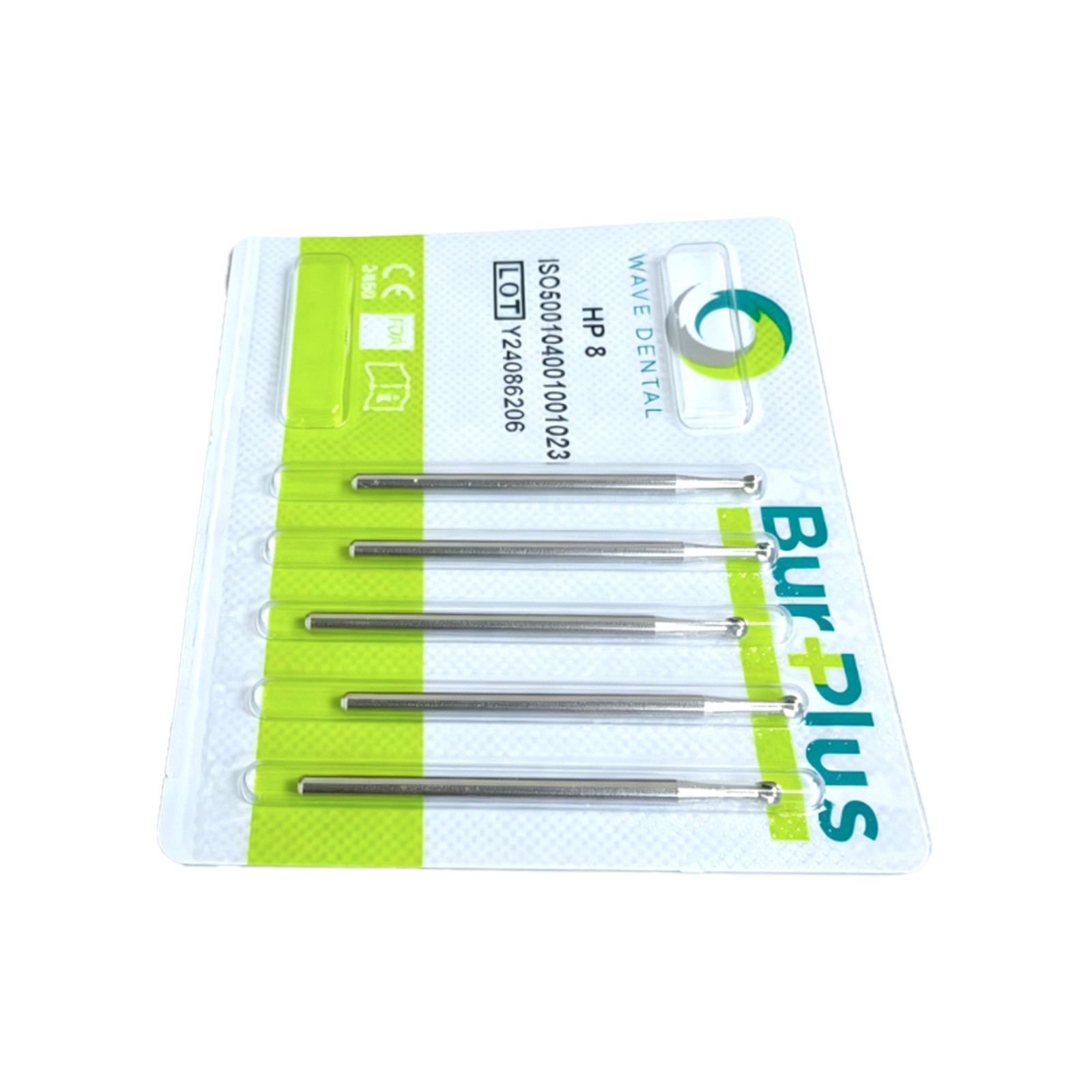 US WAVE Dental Bur Carbide HP8 Round Head For Low Speed Straight Handpiece 10Pcs