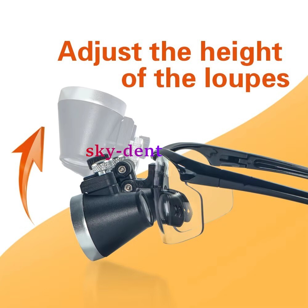 3.5X Dental Surgical Medical Loupes Magnifier Binocular with LED Headlight US/EU