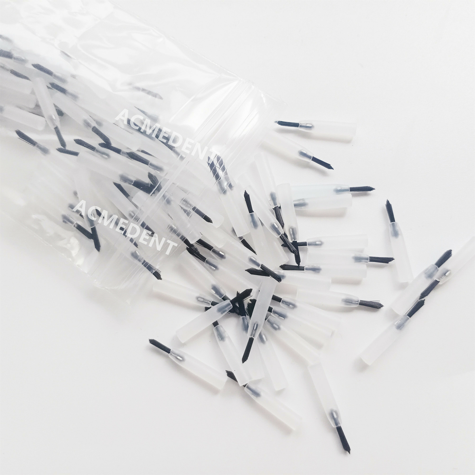 Dental Micro Brushes Composite Resin Disposable Mini Applicator Brush Tips Handl