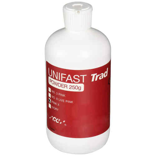Unifast Trad Powder Pink X, Methylmethacrylate Resin, Recommended