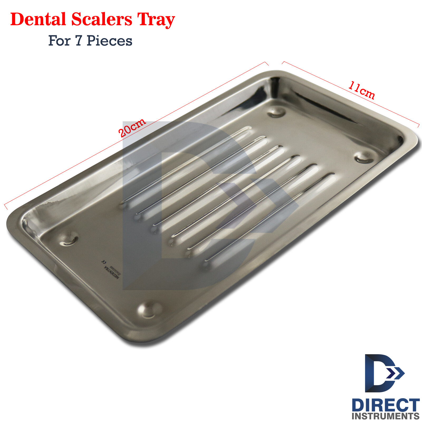 Dental Instruments Scaler Tray Setup For 7Pcs Curette Probe Explorer Surgical CE