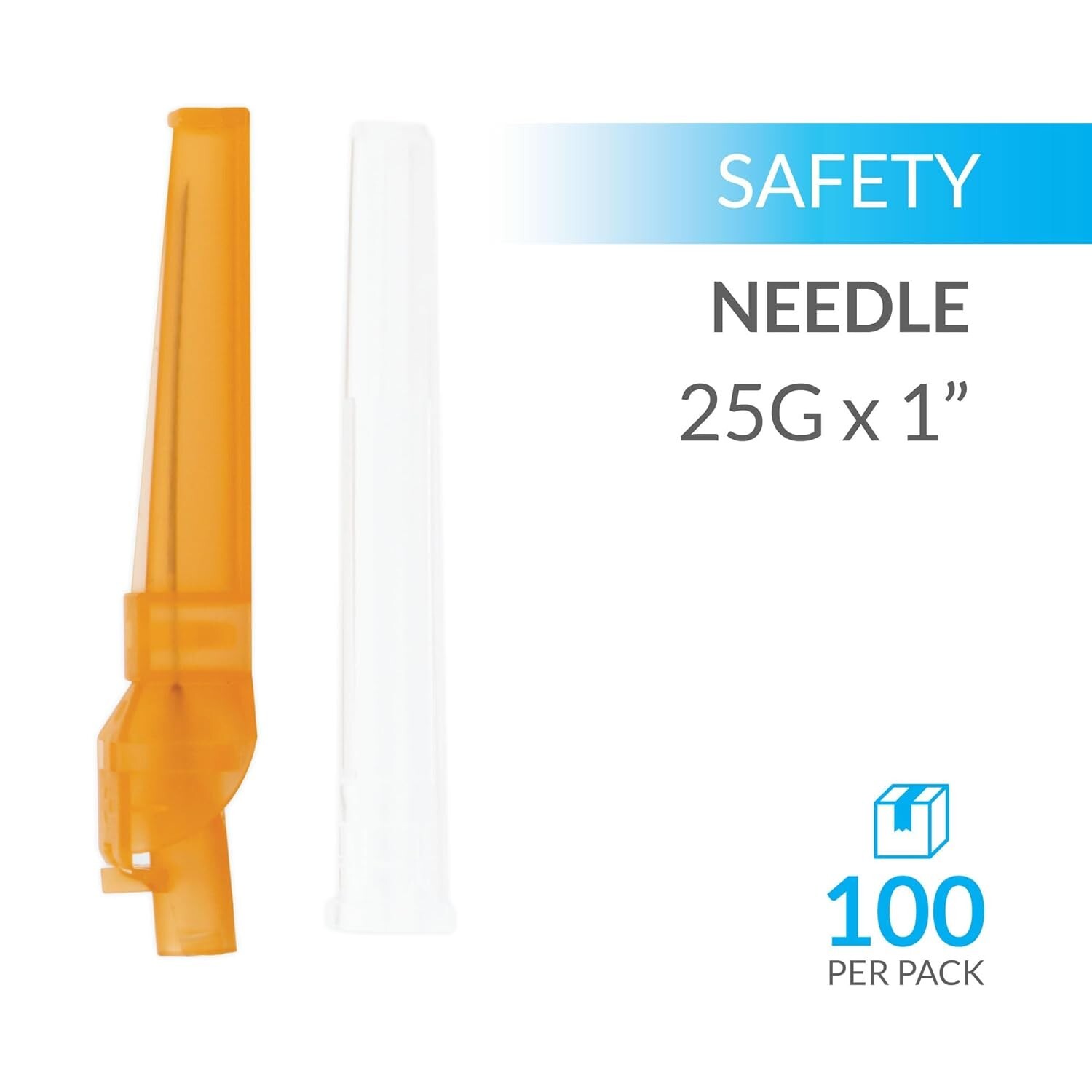 Global Medical Products – 25g x 1″ Safety Needle – QTY 100