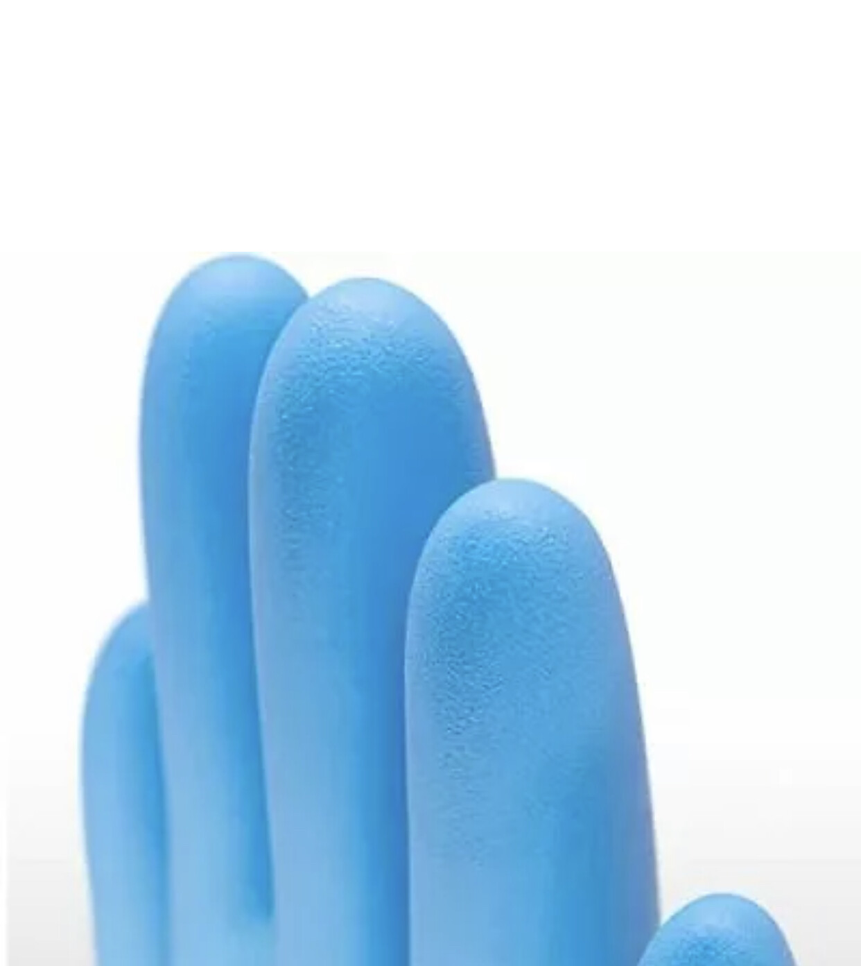 Kingfa Blue Nitrile Exam Gloves, 3 mil Latex & Powder Free – 1000 ct, M/L Sizes