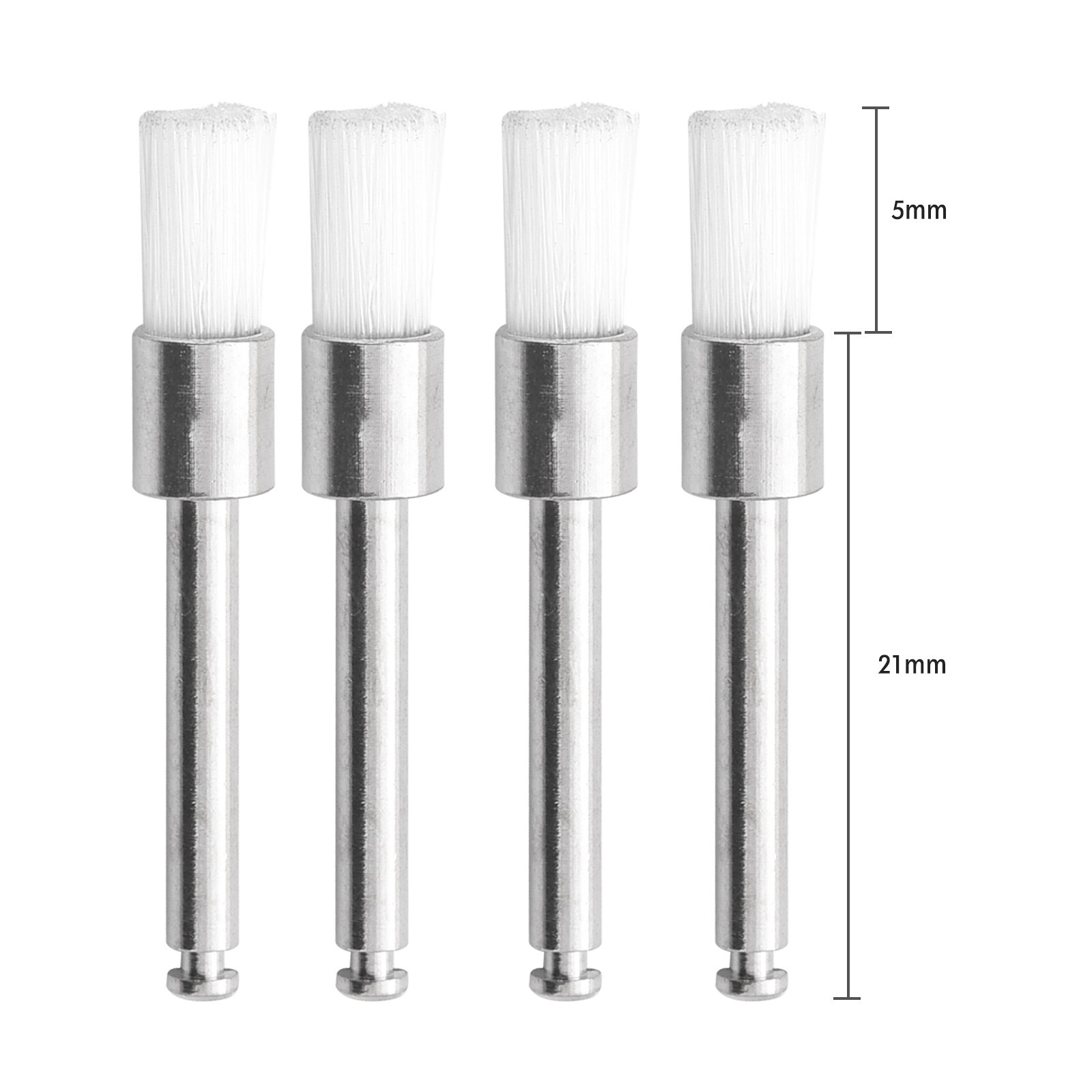 OneMed Disposable Dental Prophy Polishing Brush Latch Flat Type White 100Pcs/Box