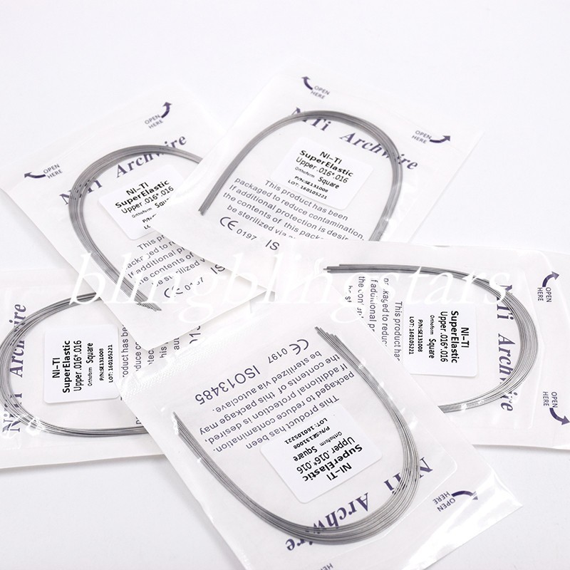 10 Pcs/Pack Orthodontic Dental Super Elastic Rectangular/Round Niti Arch Wire