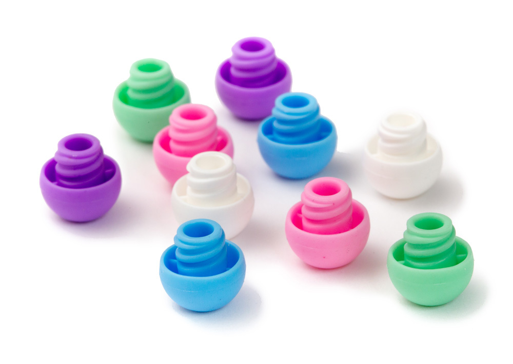 Oral Syringe End Cap – Colorful Variety 125 pack – fits Slip Luer – Lock Luer
