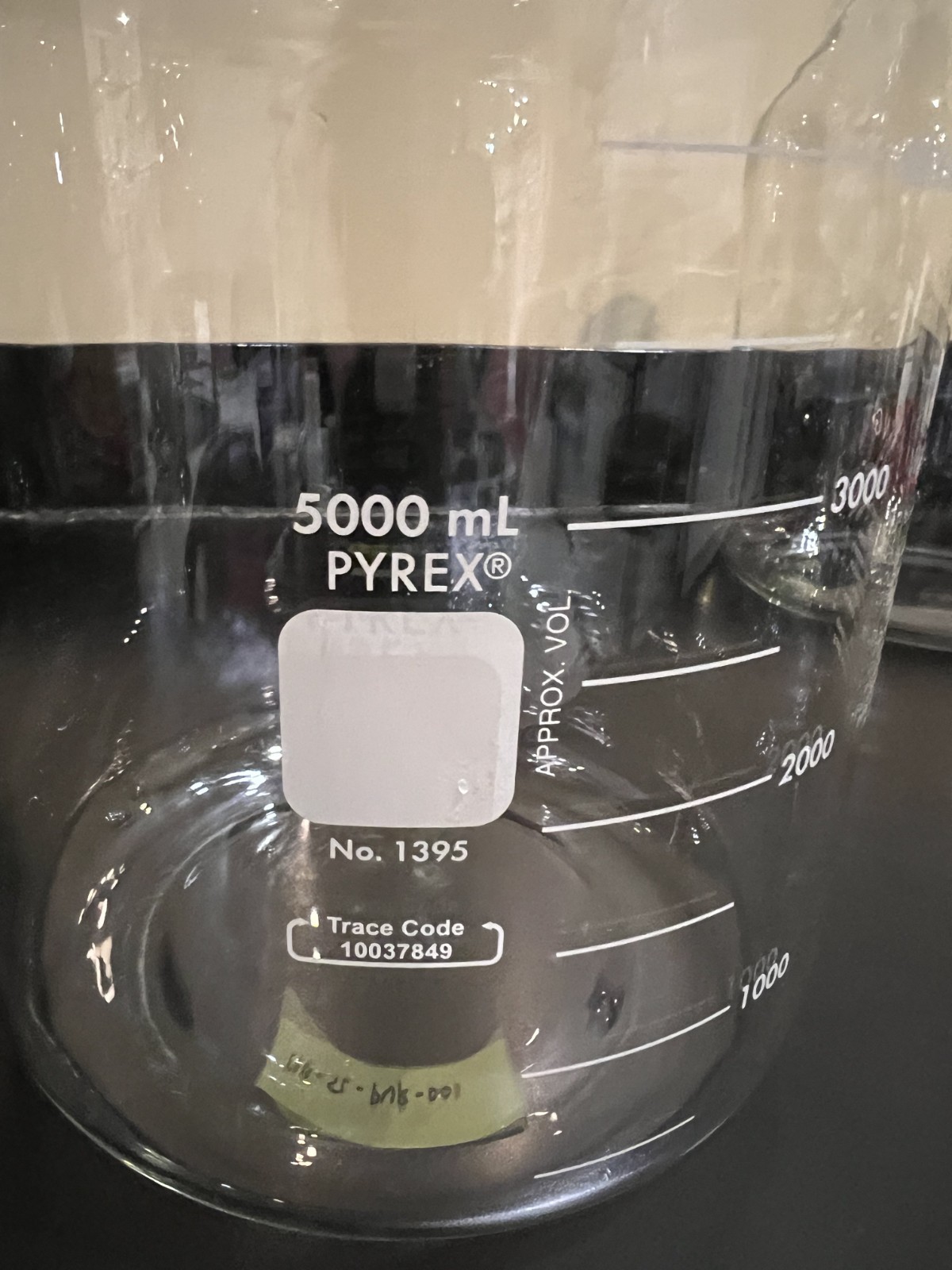 Pyrex 1395 Heavy-Duty Storage Media Bottle W/Cap 5000mL