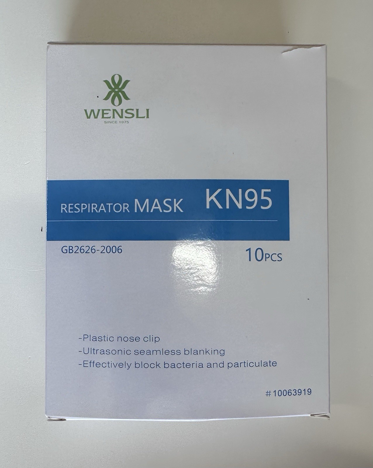 RESPIRATOR MASK KN95 GB2626-2006 10 Pcs