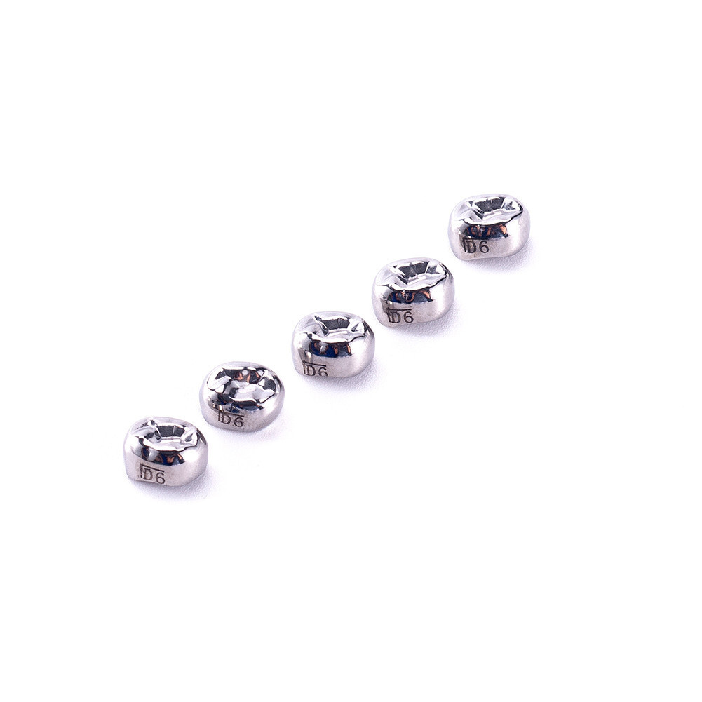 48/96Pc Dental Molar Crown teeth Kit Preformed Stainless Steel Kids/Adult Crowns