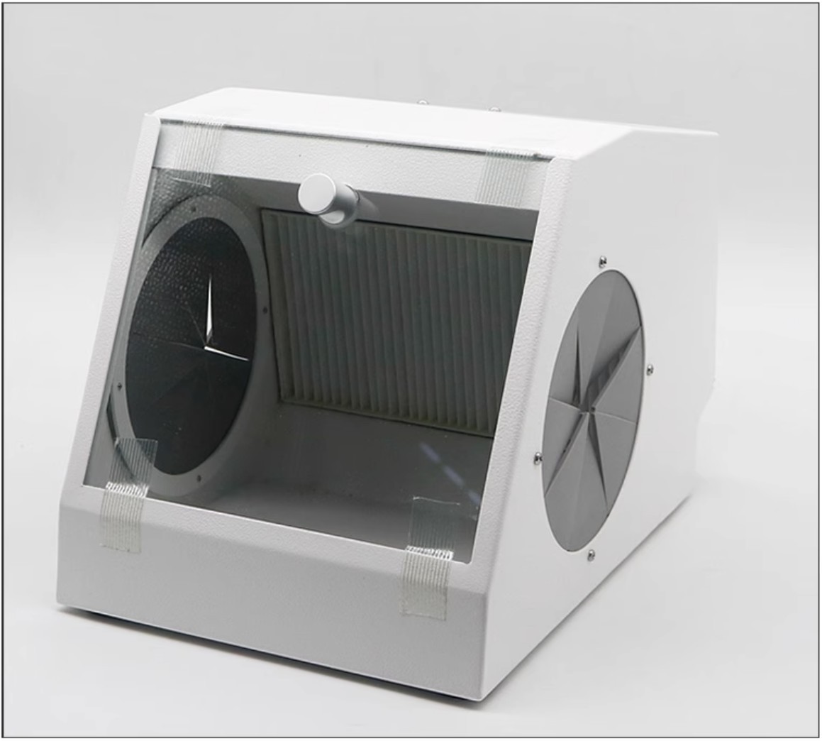 Dental Dust Collector Grinding Polishing Sandblasting Dust Box Sandblaster US/EU
